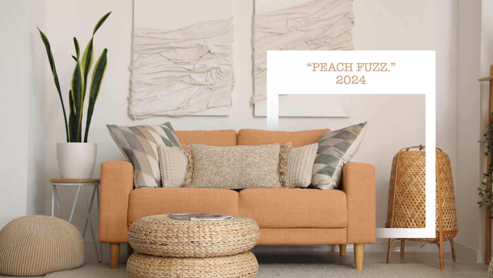 Create Pantone’s Colour of the Year 2024 Peach Fuzz with Fabric Paint