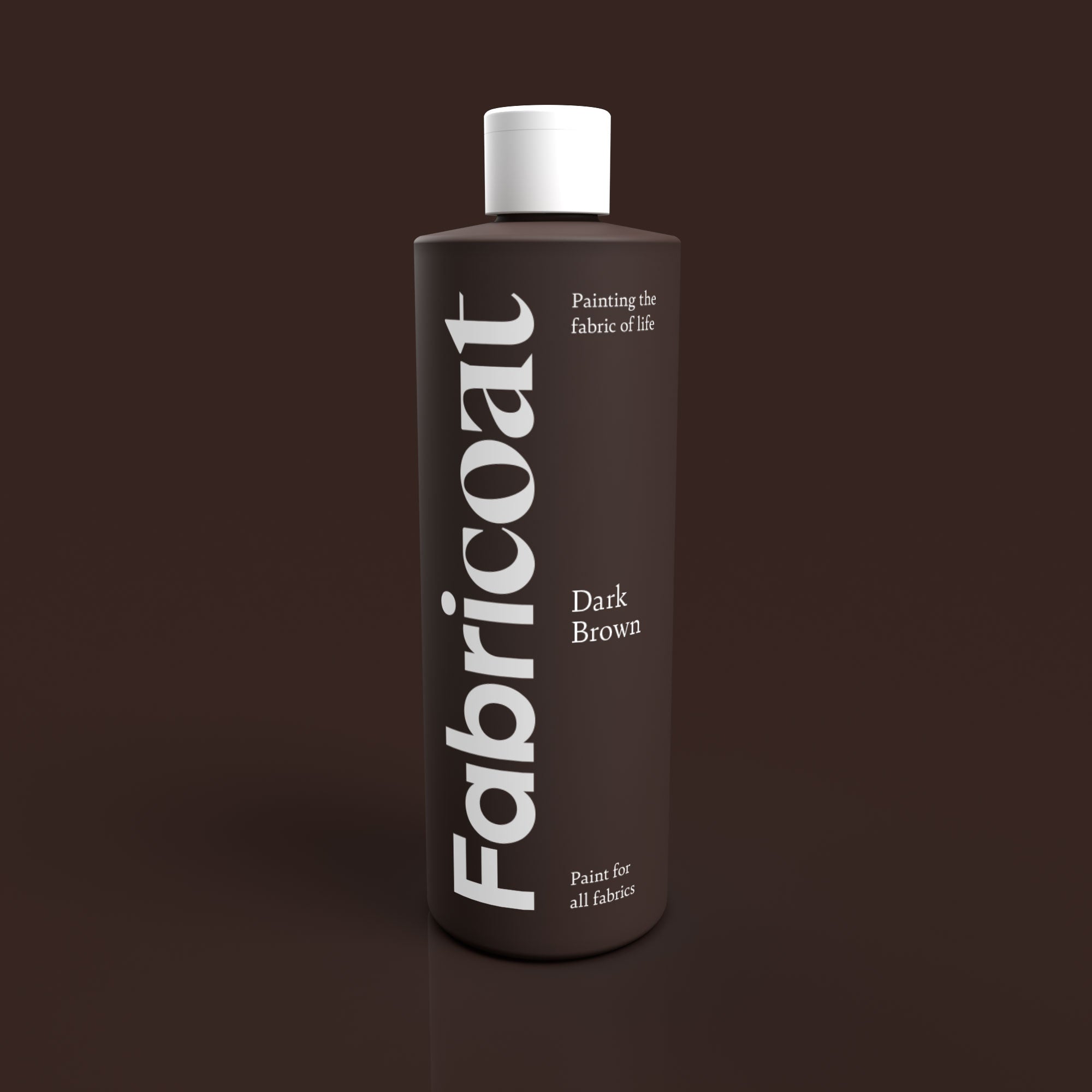 Fabricoat Dark Brown Fabric Paint 500ml Bottle