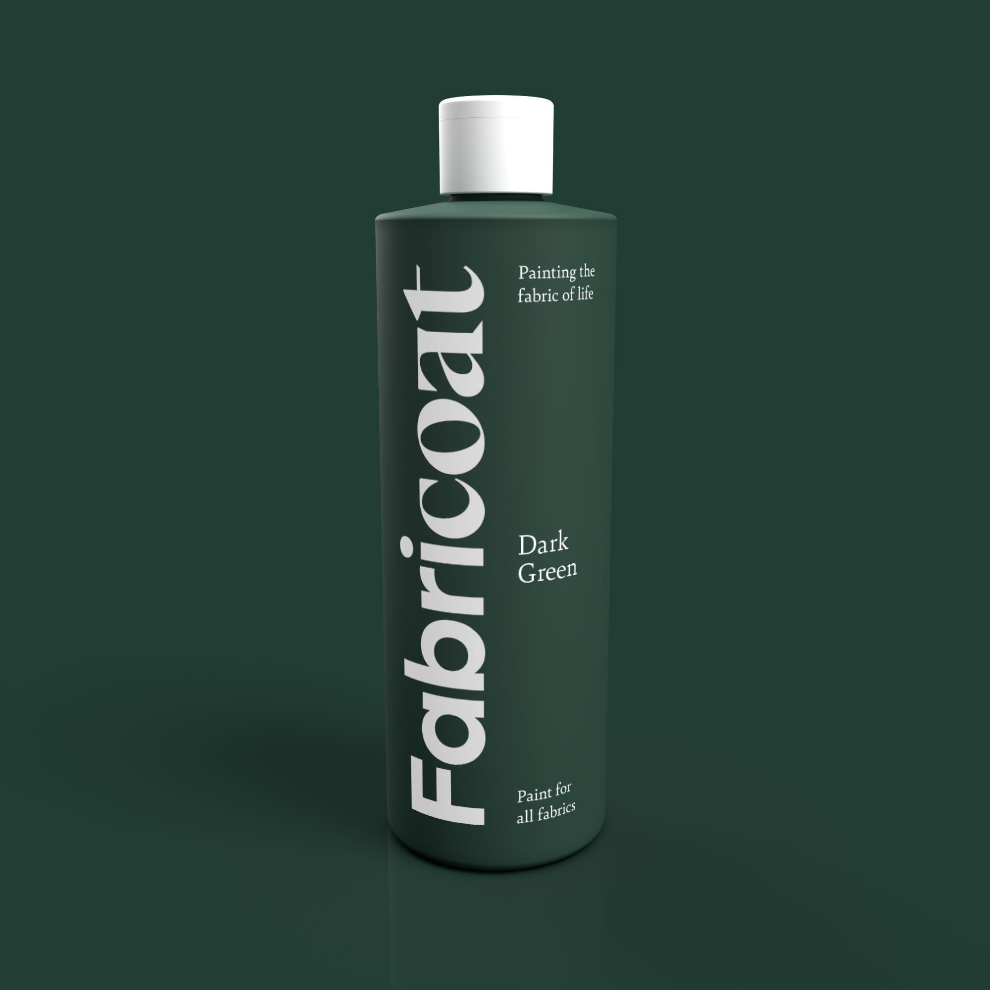Fabricoat Dark Green Fabric Paint 500ml Bottle