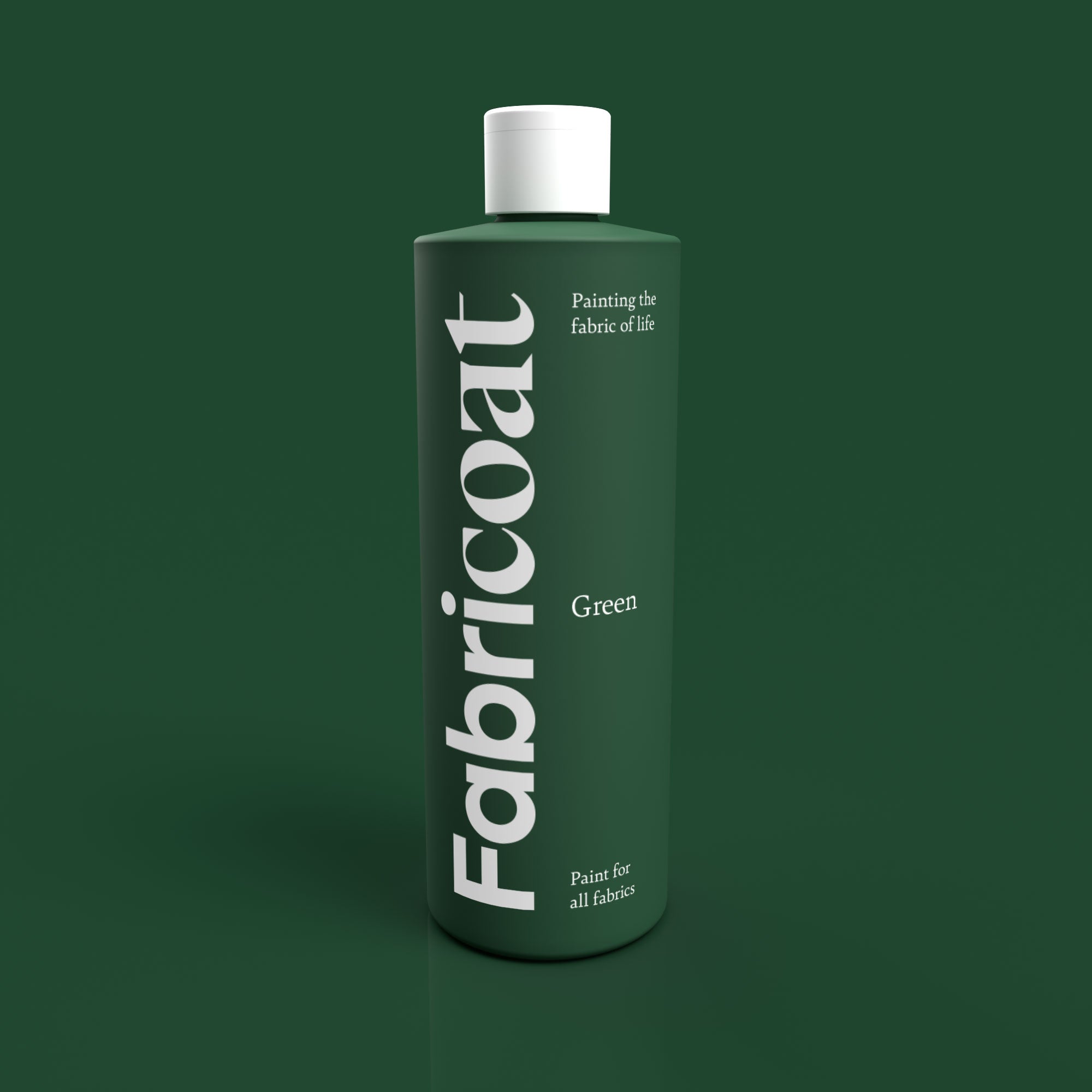 Fabricoat Green Fabric Paint 500ml Bottle