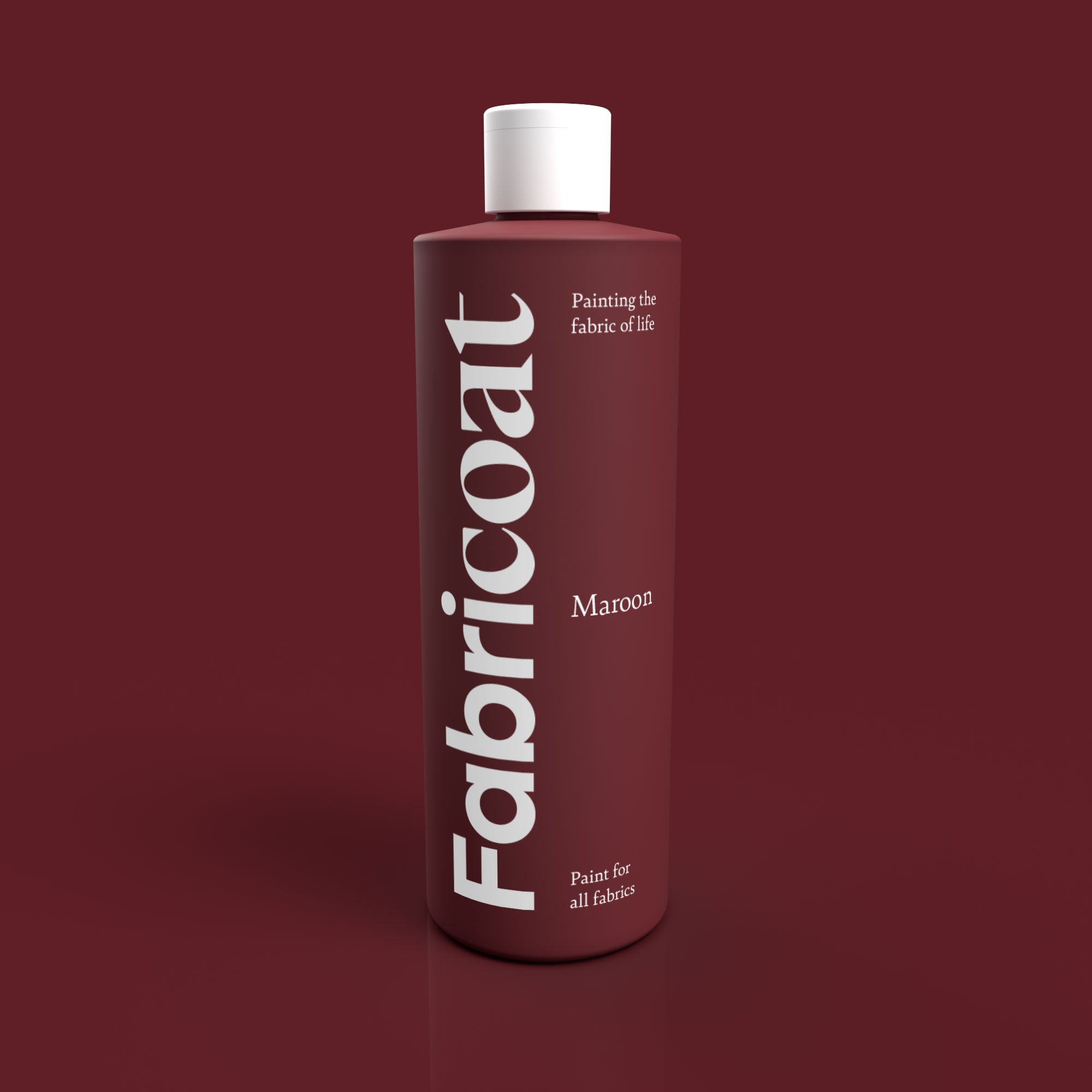 Fabricoat Maroon Burgundy Fabric Paint 500ml Bottle