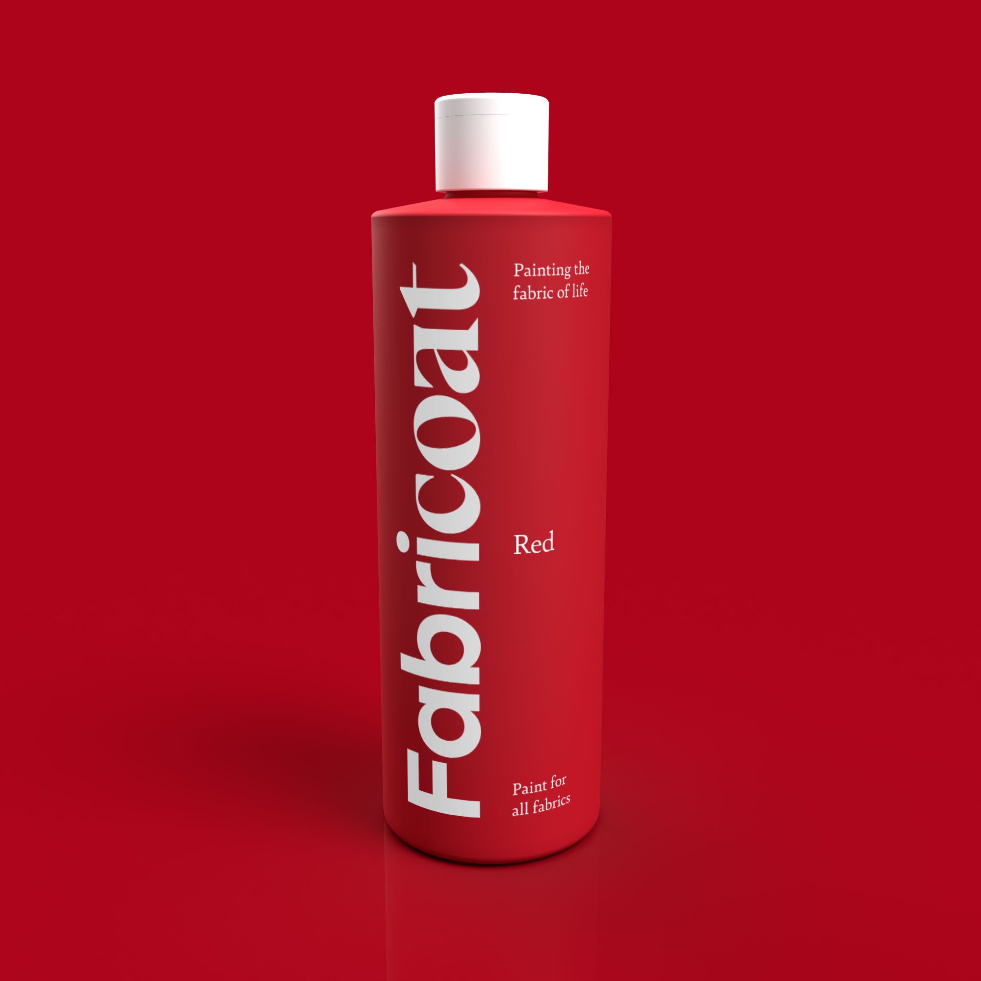 Fabricoat Red Fabric Paint 500ml Bottle